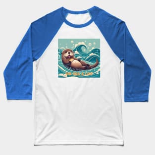 sir sea a lot - cute seaotter Baseball T-Shirt